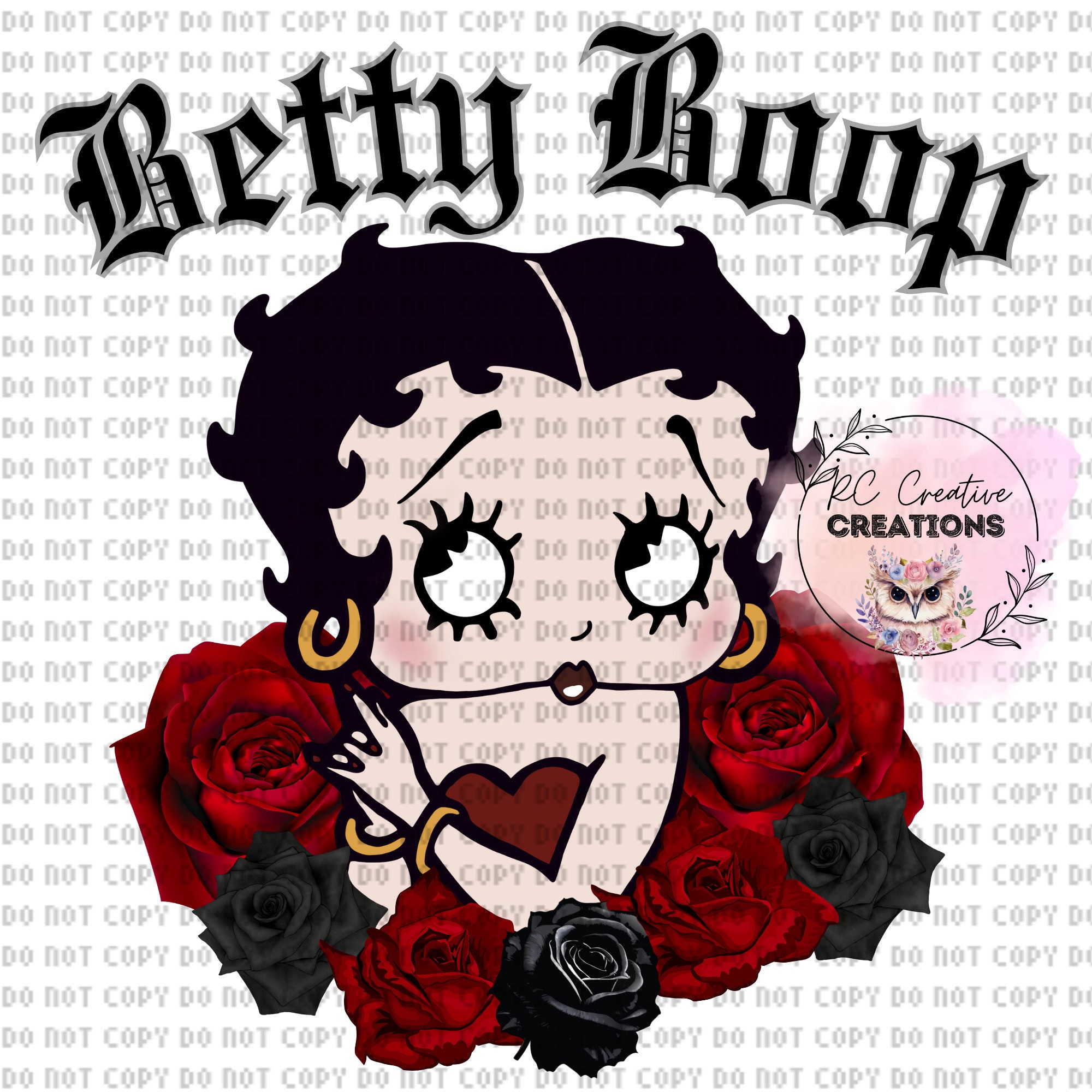 Betty, Boop, Roses,bundle PNG, PNG File - Etsy
