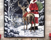 Wall Hanging, Starry Night Santa