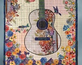 Quilted Wall Art, Purple Haze