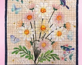 Quilted Wall Art, Daisy