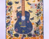 Collage Quilt, Butterfly Blues