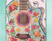 Quilted Wall Art, Teal Tales