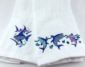 Bathroom Hand Towels, Shark Week (Set of 2)