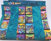 Lap Quilt, Crazy Cats