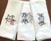 Bathroom Hand Towels, Mr. & Mrs.