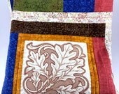 Lap Quilt, Trapunto Leaves