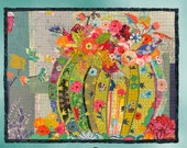 Collage Quilt, Cactus Queen