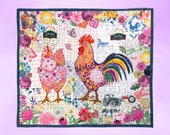 Quilted Wall Art, Farm Fresh Chickens