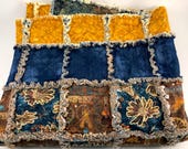 Rag Quilt, Blue Jean Daisy