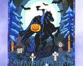 Quilted Wall Art, Headless Horseman
