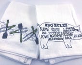 Bar Towels, BBQ Style (Set of Two)