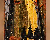 Quilted Wall Art, Witches' Web