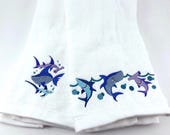 Bathroom Hand Towels, Shark Week (Set of 2)