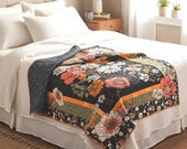 Lap Quilt, Woodland Flowers