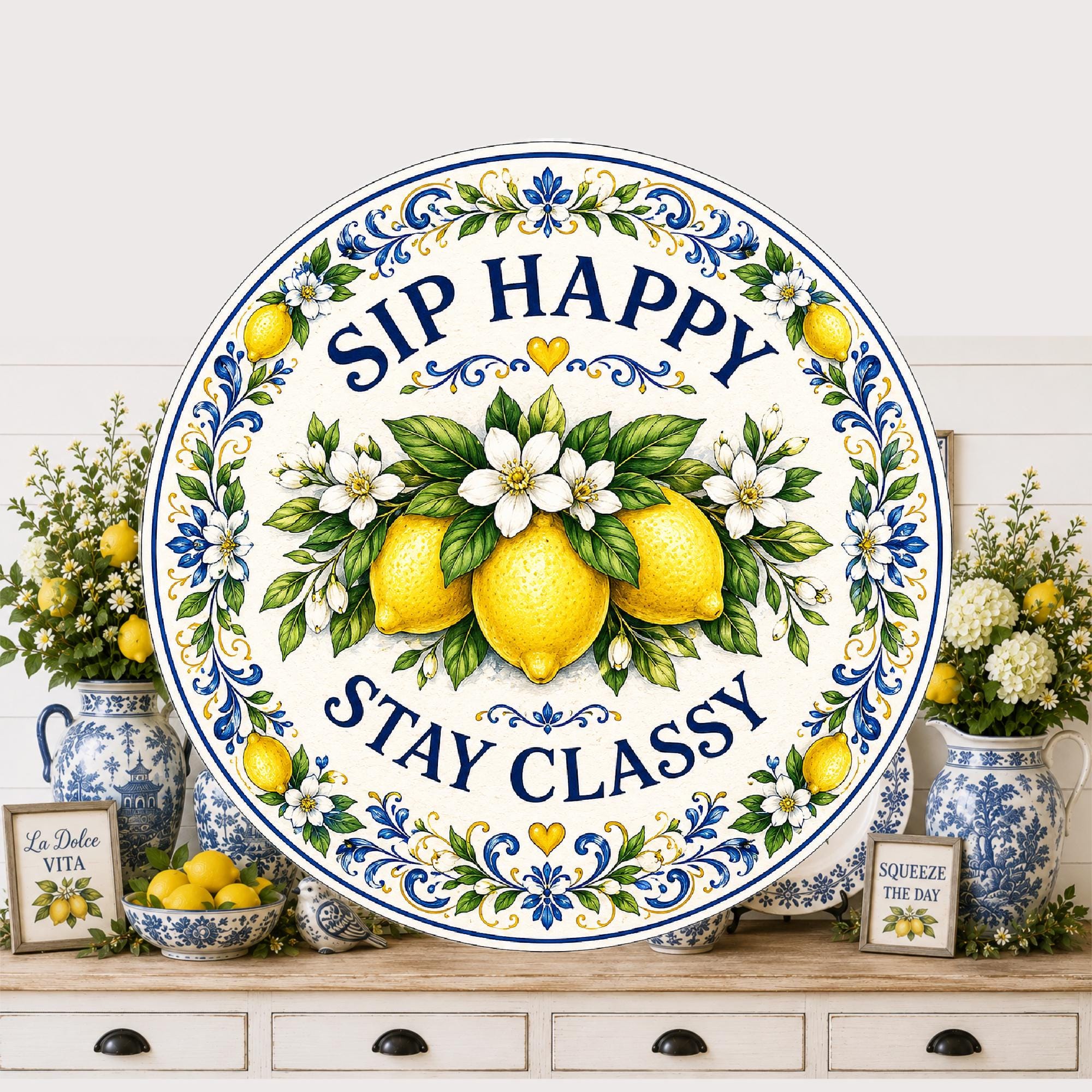 Italian Lemon Door Wreath - Etsy