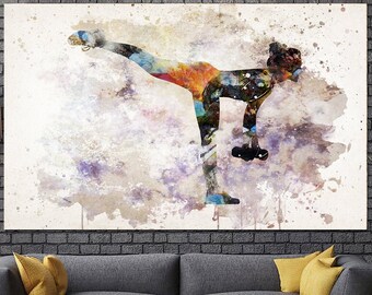 Workout Girl Print Dumbbell WAll Art Gym Fitness Girl Gym Home decor Training Room Wall Art Sport Artwork Fitness Lady with Dumbbell Canvas