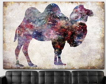 Camel Canvas Print: Desert Animal, Arabian Wall Art
