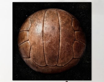 Pallone da calcio Decorazione sportiva Vintage Calcio Wall Art Decorazioni sportive Arte stampa personalizzata Decorazione murale Sport Wall Art Poster sportivo Regalo tifoso di calcio