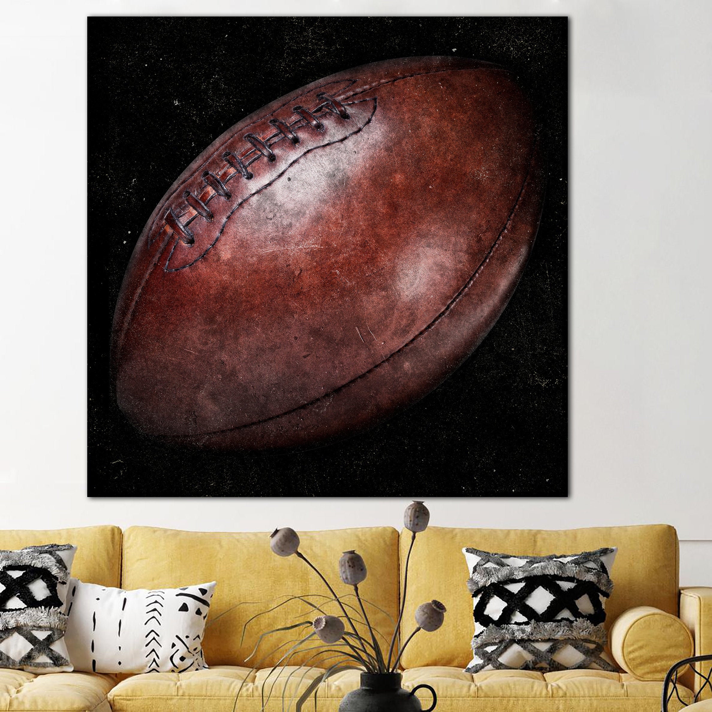 American Football Ball Custom Canvas Print Football Canvas