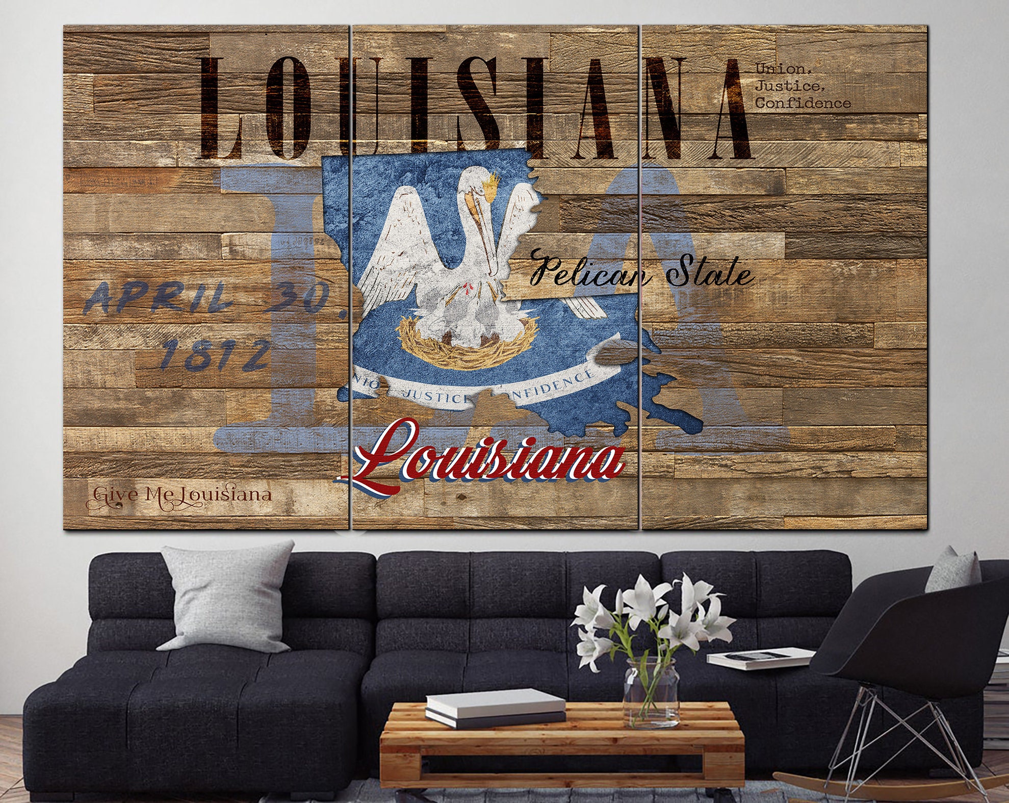 Louisiana Map Art with Flag Design Kids T-Shirt by World Art Prints And  Designs - Fine Art America