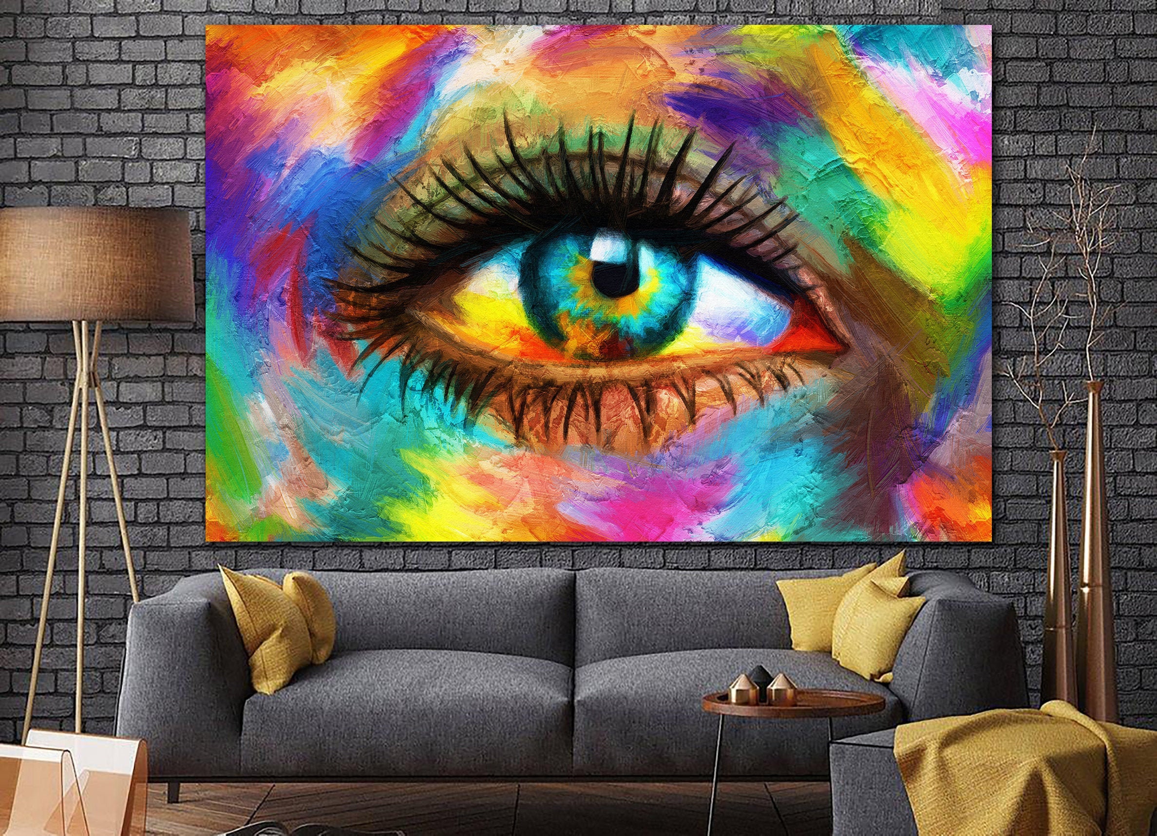 Zoomed Eyeball Wall Art  Wall art, Love art, Canvas frame