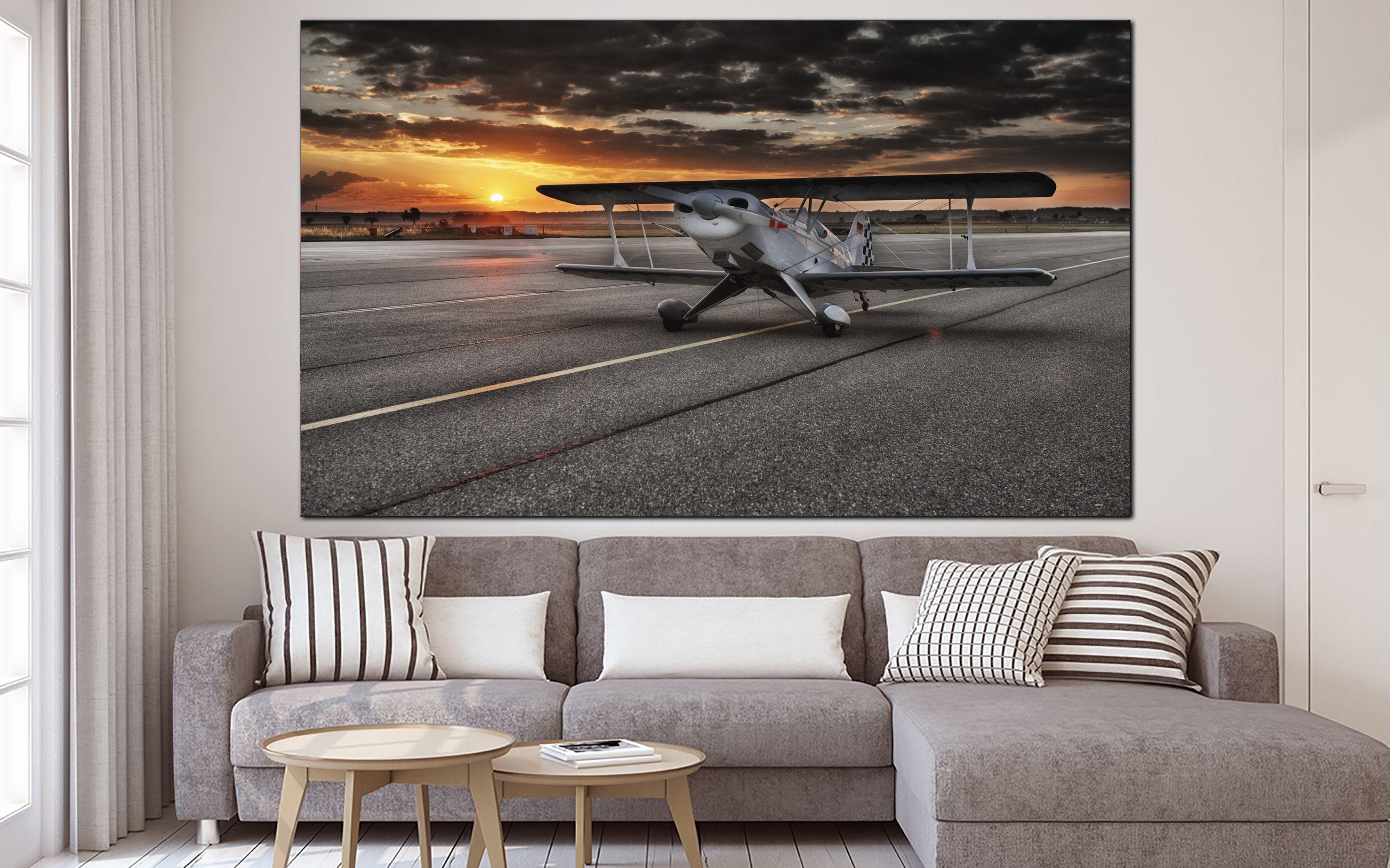 Airplane Wall Print Contemporary Art Aviation Wall Art Extra Etsy