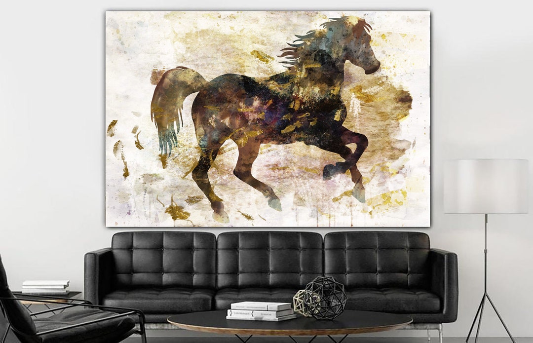 Abstract Horse Canvas Print: Multi Panel Wall Art - Etsy