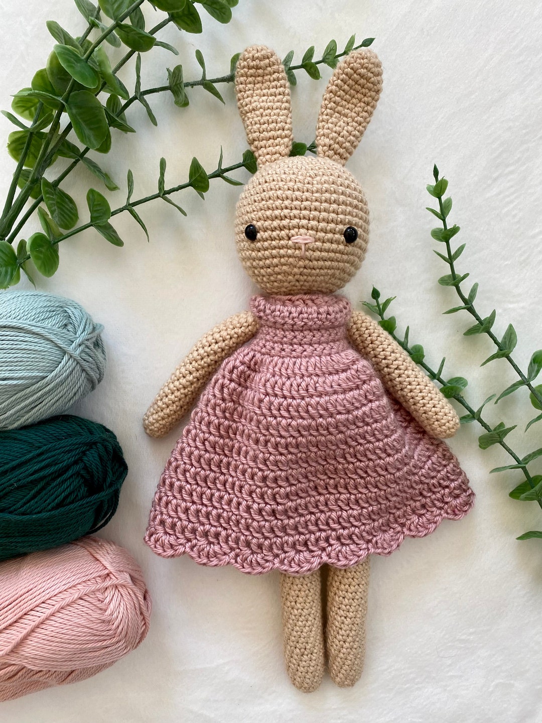 Ruby Bunny Crochet Pattern: Amigurumi Doll With Dress (PDF Pattern) - Etsy