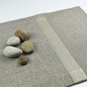 Linen table runner modern coffee table runner table centerpiece natural off-white ClSt-Des7-R image 9