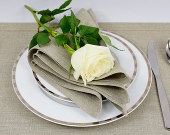 Cloth napkins linen napkins wedding set of 6
