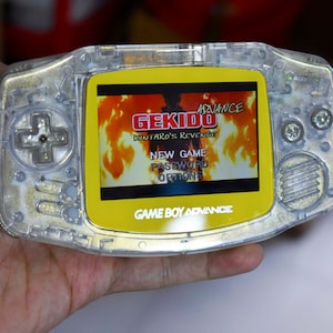 Extra Mods And IPS Backlit LCD GBA Mod Nintendo GameBoy Advance Pearl Clear MultiColored