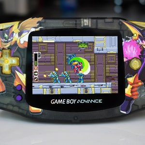Extra Mods And IPS Backlit LCD GBA Mod Nintendo GameBoy Advance Megaman Battle Network Edition