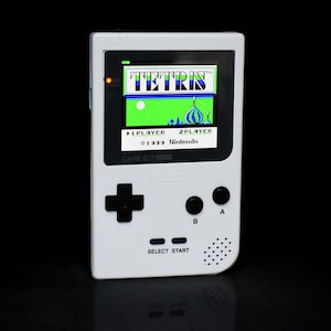 Game Boy Pocket IPS OSD Mod Nintendo GBP Plus Extra Mods White