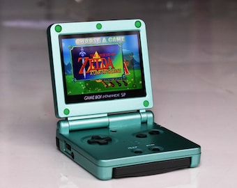 Usa Tariffs Included - IPS V5 GBAsp  Nintendo GameBoy Advance SP Metallic Turquoise