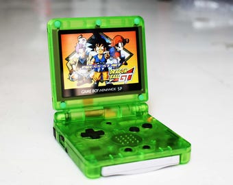 Usa Tariffs Included - Backlit IPS GBAsp  Nintendo GameBoy Advance SP Clear Green