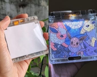 Usa Tariffs Included - Backlit IPS GBAsp  Nintendo GameBoy Advance SP LED Lamp Eevee Evolution