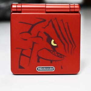 Usa Tariffs Included - Backlit IPS GBAsp  Nintendo GameBoy Advance SP Ruby Groudon