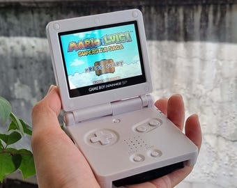 Usa Tariffs Included - Backlit IPS GBAsp  Nintendo GameBoy Advance SP Pearl White