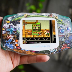 Extra Mods And IPS Backlit LCD GBA Mod Nintendo GameBoy Advance Anime Stars