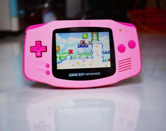 Usa Tariffs Included - IPS v5 Screen GBA Nintendo GameBoy Advance Kirby Pink