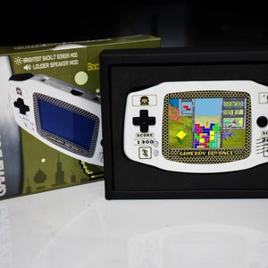 Extra Mods And IPS Backlit LCD GBA Mod Nintendo GameBoy Advance Tetris
