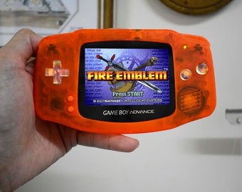 任天堂 ゲームボーイアドバンス GBA SP 透明クリアオレンジシステム