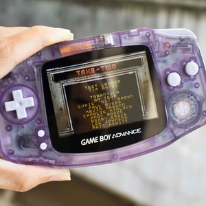 Extra Mods And IPS Backlit LCD GBA Mod Nintendo GameBoy Advance Atomic Purple