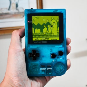 Game Boy Pocket IPS OSD Mod Nintendo GBP Plus Extra Mods Ocean Blue