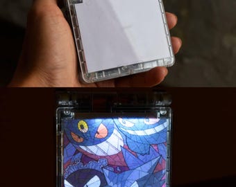 Usa Tariffs Included - Backlit IPS GBAsp  Nintendo GameBoy Advance SP LED Lamp Gengar Family