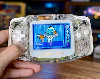 Usa Tariffs Included - IPS v5 Screen GBA Nintendo GameBoy Advance Crystal Clear
