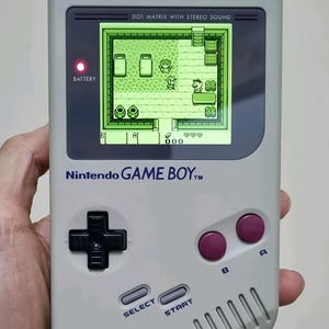 Extra Mods Full Size Backlight IPS LCD Nintendo Game Boy DMG Classic Gray