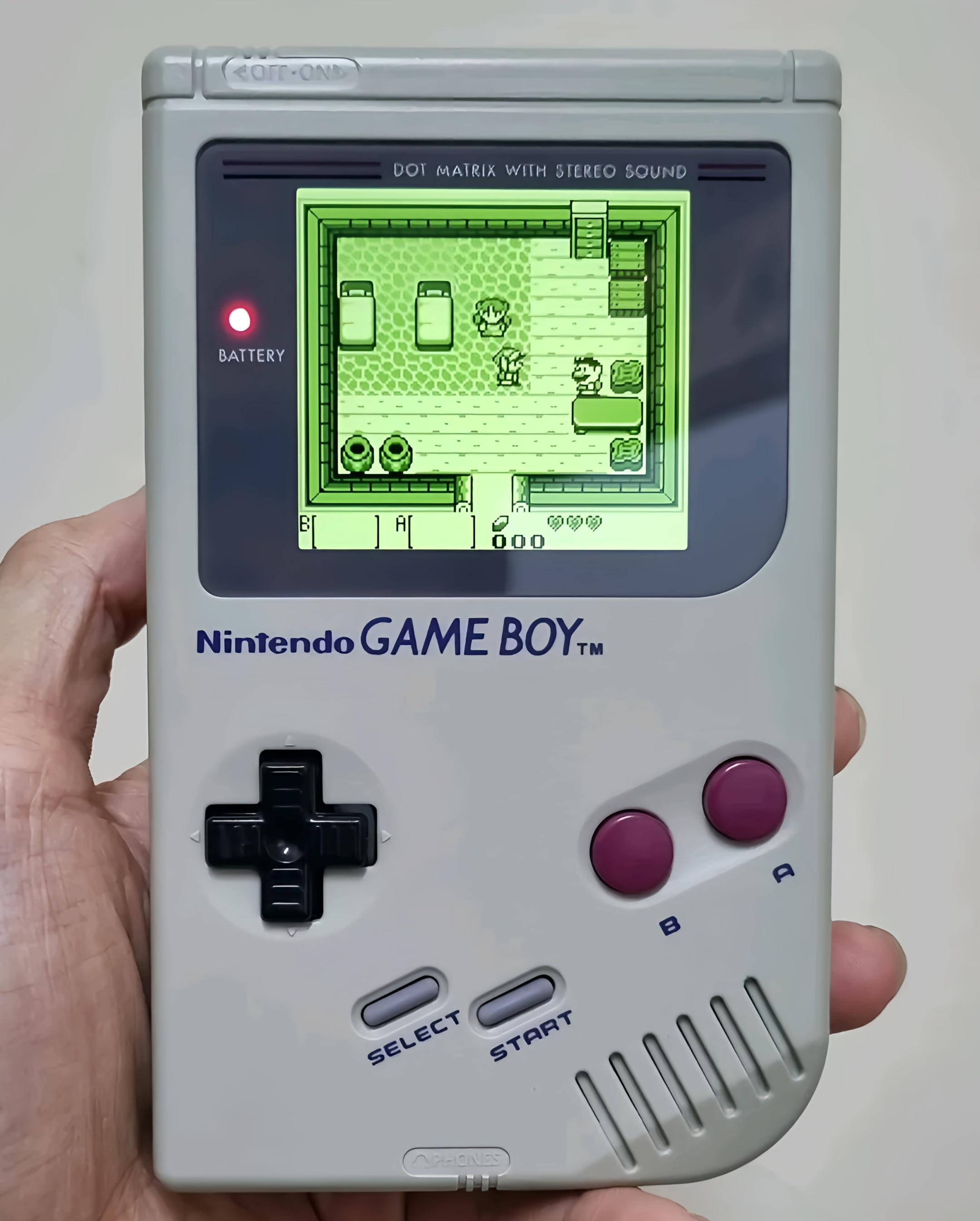 Extra Mods Full Size Backlight IPS LCD Nintendo Game Boy DMG