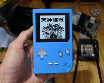 Game Boy Pocket IPS OSD Nintendo Euro 2019 in Pastellblau