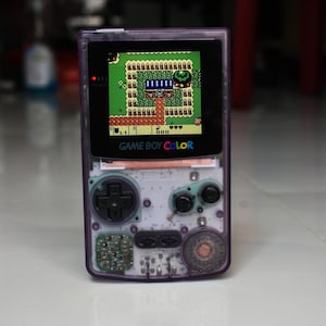 Retro Pixel IPS Q5 Game Boy Color Nintendo GBC Plus Extra Mods Atomic Purple